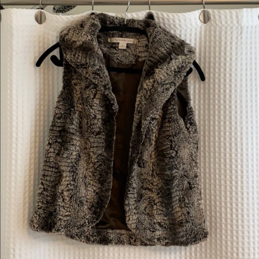 Faux Fur Vest by Chelsea & Violet